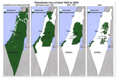 Χάρτης της Παλαιστίνης