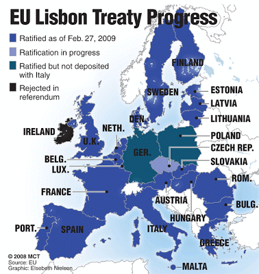 Άρνηση του Τσέχου προέδρου να επικυρώσει τη Συνθήκη της Λισσαβώνας