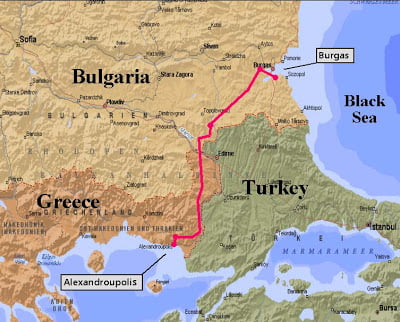 Αλλαγή των όρων συμμετοχής της Βουλγαρίας στον πετρελαιαγωγό