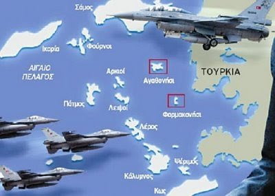 Νέα εμπλοκή με τουρκικά αεροσκάφη
