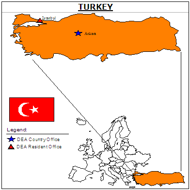 Τρεις ανώτεροι αξιωματικοί της τουρκικής αστυνομίας στον εισαγγελέα για ναρκωτικά