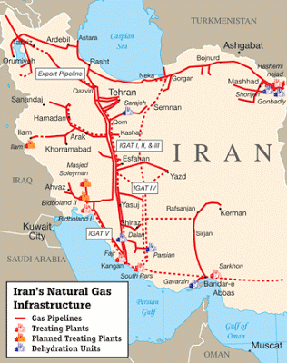 Άρχισε  η κατασκευή του Ιρανικού αγωγού μεταφοράς φυσικού South Pars