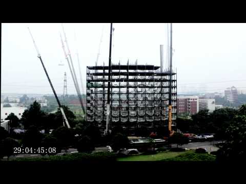 Ark Hotel Construction time lapse building 15 storeys in 2 days