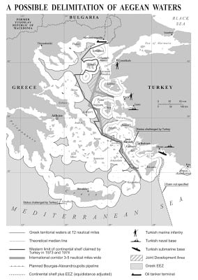 Η πρόταση ενός Γάλλου ειδικού για την οριοθέτηση χωρικών υδάτων, υφαλοκρηπίδας και ΑΟΖ…