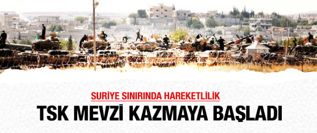 Σκάβουν ορύγματα και θέσεις μάχης οι μονάδες του τουρκικού στρατού, απέναντι στο ΡΚΚ, στα σύνορα με τη Συρία