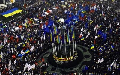 Τζιχαντιστές φρουρούν τις διαδηλώσεις στο Κίεβο