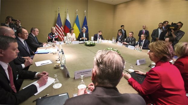 Σύνοδος Γενεύης: Συμφωνία με επτά όρους για την αποκλιμάκωση της κρίσης στην Ουκρανία
