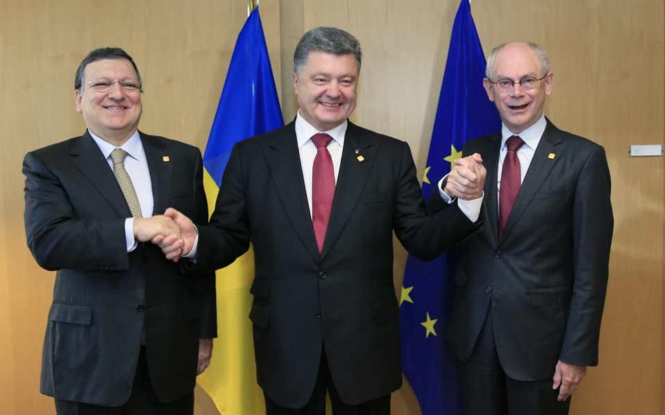 Η Ουκρανία υπέγραψε συμφωνία με την Ε.Ε.
