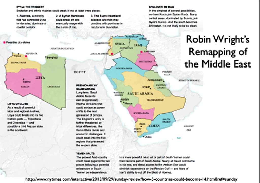 Οι χάρτες, ο κατακερματισμός και η τραγωδία της αραβικής Μέσης Ανατολής