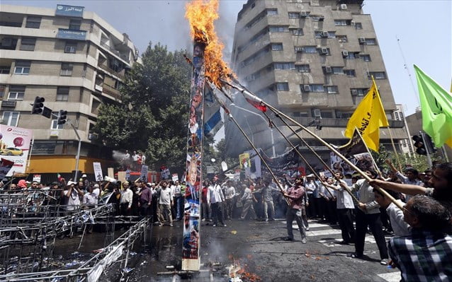 Ιράν: Διαδηλώσεις υπέρ των Παλαιστινίων