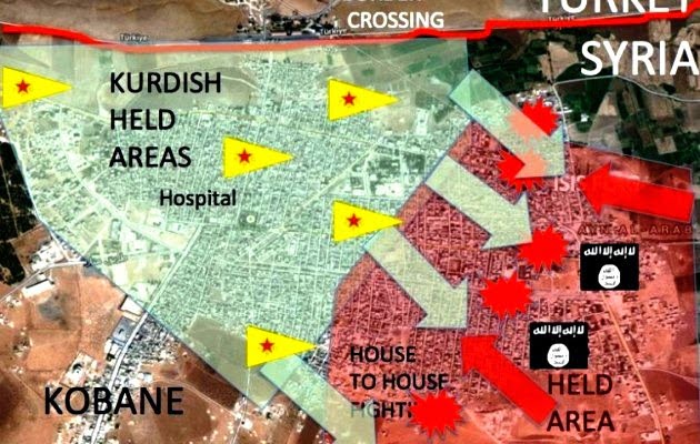 21.10.2014 Χάρτης – Κομπάνι: Η αντέπιθεση των Κούρδων στο Ισλαμικό Κράτος