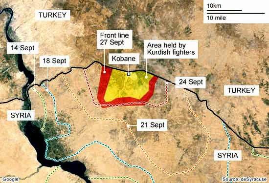 Δυτικοί Φόβοι Μη Θυμώσει Η Τουρκία: Αφήνουν Πολιορκούμενη Κουρδική Πόλη Στο Έλεος του Ισλαμικού Κράτους