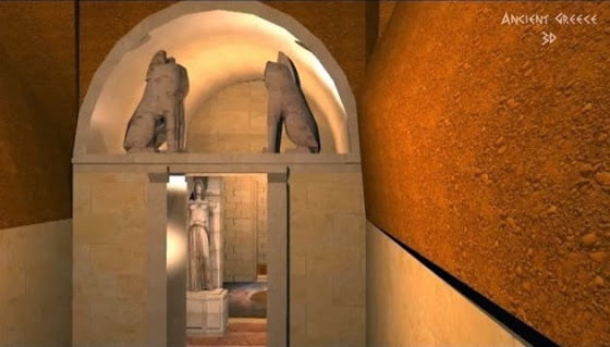 Νέα τρισδιάστατη απεικόνιση του τάφου στην Αμφίπολη [Βίντεο]