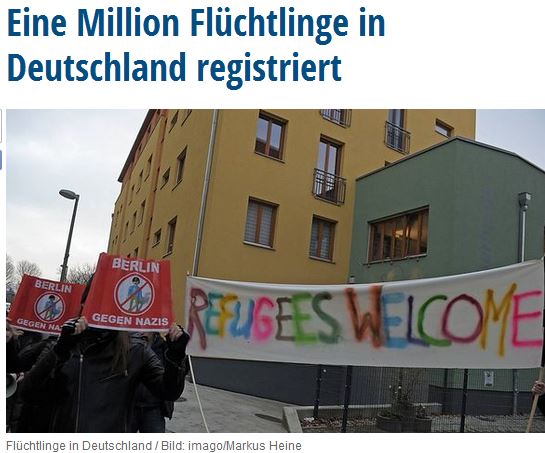 Καταγράφηκαν πάνω από ένα εκατομμύριο πρόσφυγες στη Γερμανία