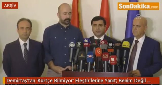 Κούρδοι: Ο Ντεμιρτάς δήλωσε από το Κουρδιστάν ότι δεν ξέρει …κουρδικά!