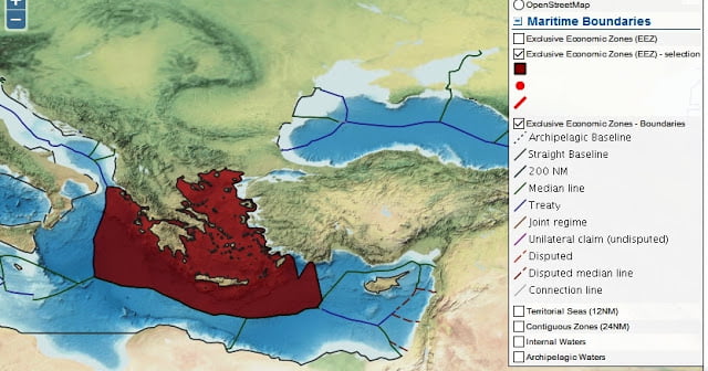 Αποκάλυψη: Νέοι παγκόσμιοι χάρτες οριοθέτησης της ΑΟΖ που δικαιώνουν την Ελλάδα