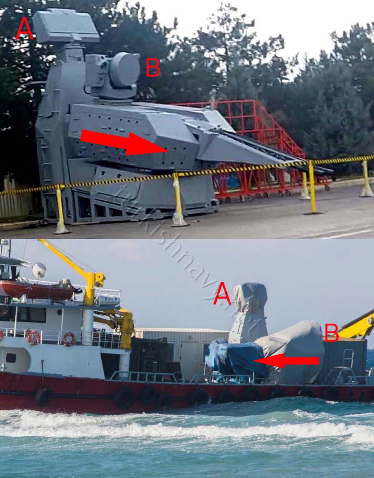 Το τουρκικό πλοίο που προσάραξε στην Κω μετέφερε ένα πρωτότυπο αντιαεροπορικό σύστημα πυροβόλου