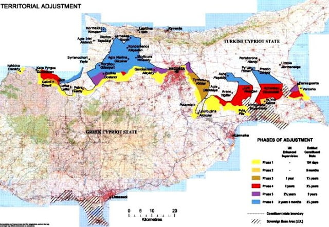 Αυτός είναι ο χάρτης για τα Κατεχόμενα που κατατέθηκε στη Γενεύη