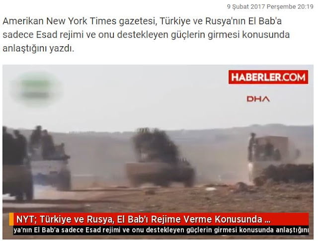 Τουρκία και Ρωσία συμφώνησαν για την κατάληψη της Αλ Μπαμπ