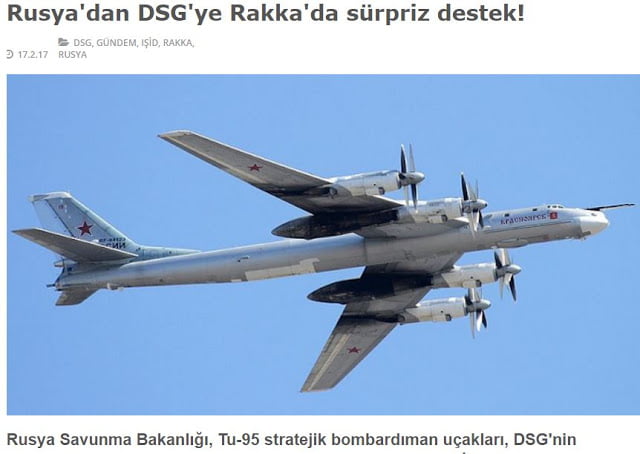 Στρατηγικό βομβαρδιστικό Τουπόλεφ απογειώθηκε από Ρωσία και χτύπησε τη Ράκκα