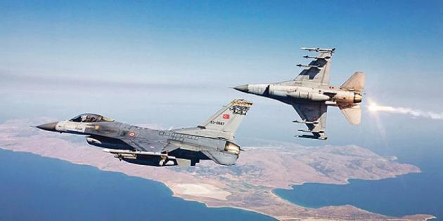 Οι Τούρκοι το χαβά τους – Με 2 F-16 πέταξαν πάνω από το Φαρμακονήσι