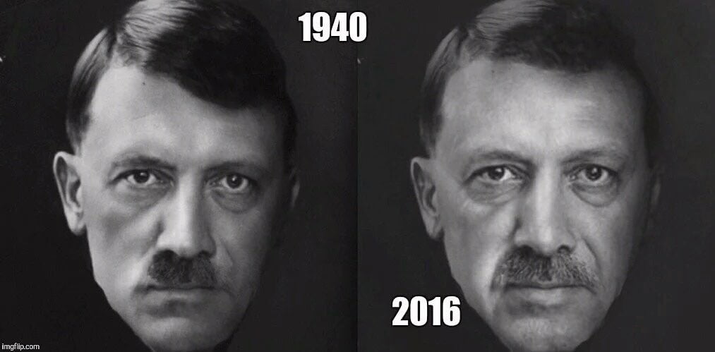 Χίτλερ και Ερντογάν, όσο περνάει ο καιρός γίνονται ίδιοι, μοιάζουν σαν δυο σταγόνες νερό
