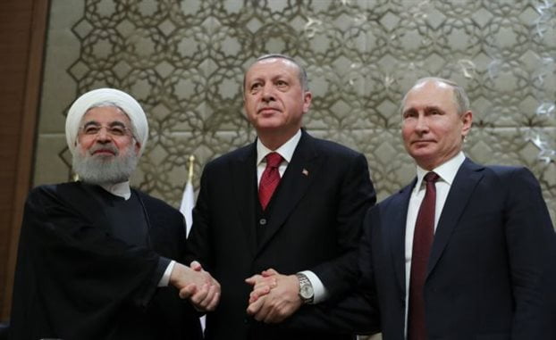 Τουρκία – Ρωσία – Ιράν: Δέσμευση για προσπάθεια «σταθερής εκεχειρίας» στη Συρία – Ο Ρουχανί ζήτησε την παράδοση του Αφρίν στο στρατό της Συρίας