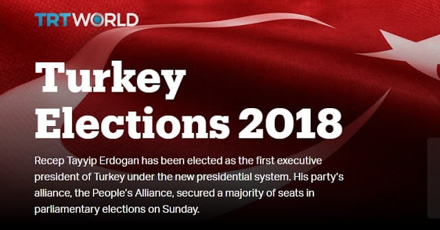 Εκλογές 2018 στη Τουρκία – Αποτελέσματα 97,8%