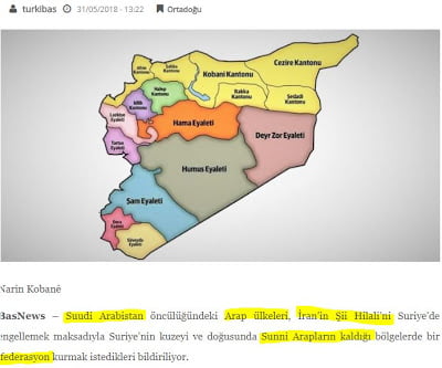 Σουνιτική Αραβική ομοσπονδία ιδρύεται στη βόρεια και ΝΑ Συρία