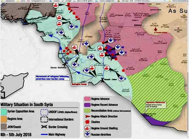 Τεράστια νίκη του Άσαντ: Χιλιάδες ισλαμιστές αποχωρούν από Ν.Συρία – Υπό πολιορκία οι ΗΠΑ στην Al-Tanf – Zητούν διάδρομο απεγκλωβισμού