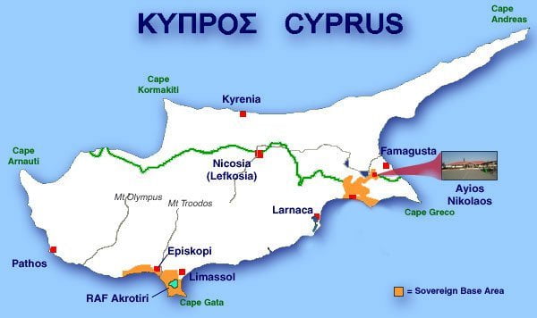 Το δικαίωμα στην αυτοδιάθεση και οι αγγλικές βάσεις στην Κύπρο