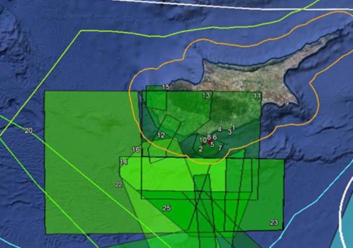 Στρατιωτική άσκηση Κύπρου-Ισραήλ με επίγεια και εναέρια μέσα (χάρτης)