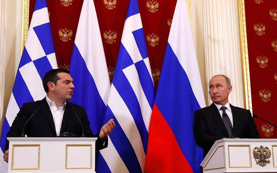 Πούτιν σε Τσίπρα: «Θα εξετάσουμε σύνδεση της Ελλάδας στη νότια διαδρομή για το φυσικό αέριο»