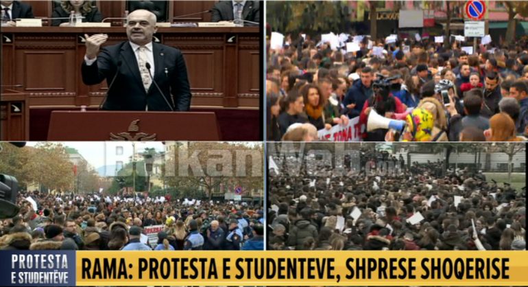 Ξεσηκώθηκαν στην Αλβανία οι φοιτητές – Ο αλβανικός λαός κουράστηκε να είναι κολίγος στους κοτζαμπάσηδες