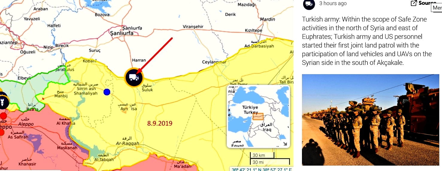 Άρχισαν οι κοινές τουρκο-αμερικανικές περιπολίες στη Συρία