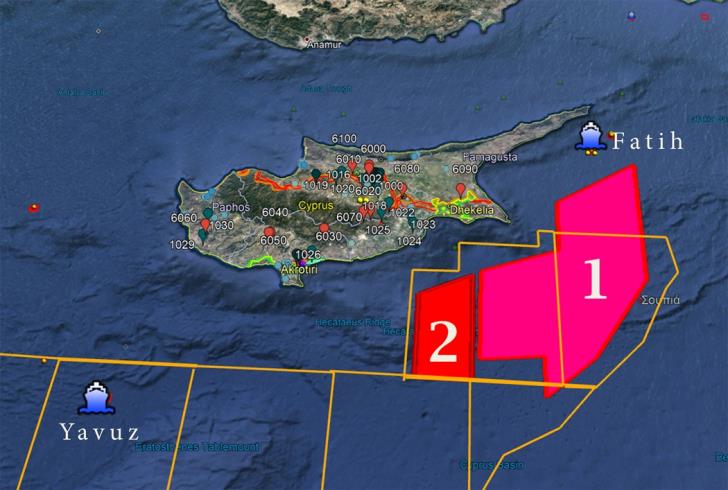 Ψυχρός πόλεμος από την Τουρκία για γεωτρήσεις στα θαλάσσια τεμάχια 2 και 3 της κυπριακής ΑΟΖ