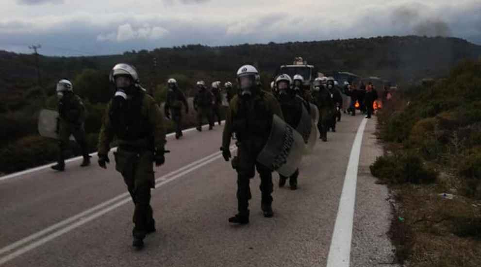 Αποχώρησαν τα ΜΑΤ στη Λέσβο – Δεν αλλάζει ο σχεδιασμός της κυβέρνησης