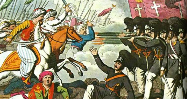 Οι Έλληνες πεζοί κυνηγούν τους Τούρκους ιππείς με την ξιφολόγχη – 1826