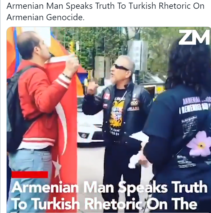Αρμένιος,  πρόσωπο με πρόσωπο με  Τούρκο αρνητή της γενοκτονίας στον Καναδά – “Άνοιξε τα μάτια σου”