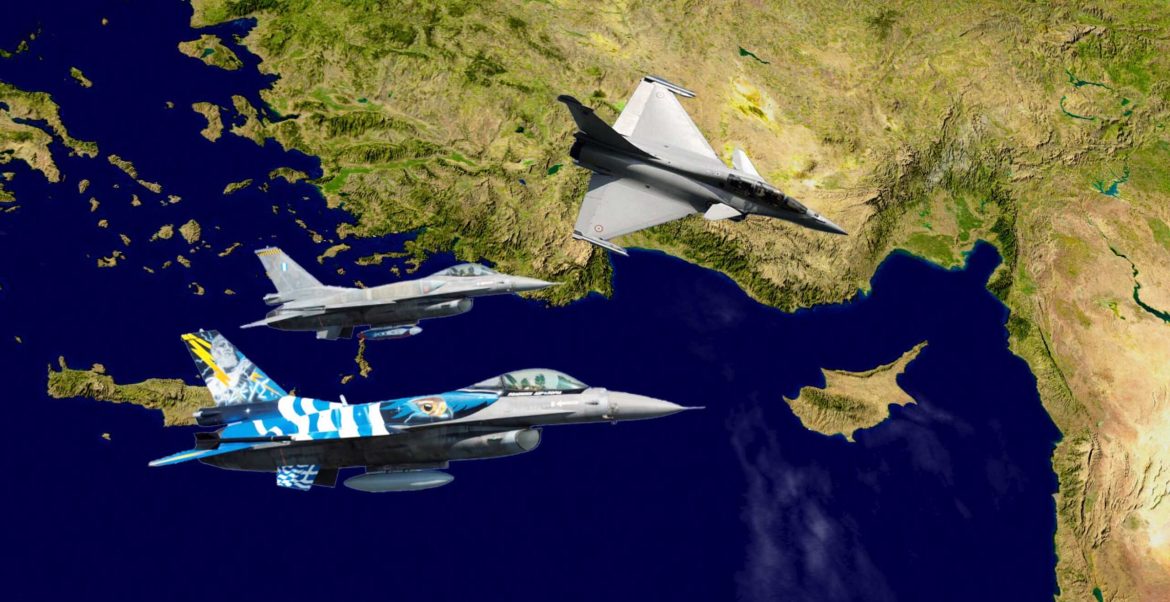 Αεροναυτική ομπρέλα προστασίας της Κύπρου – Κοινή Άσκηση Ελλάδος-Γαλλίας-Ιταλίας