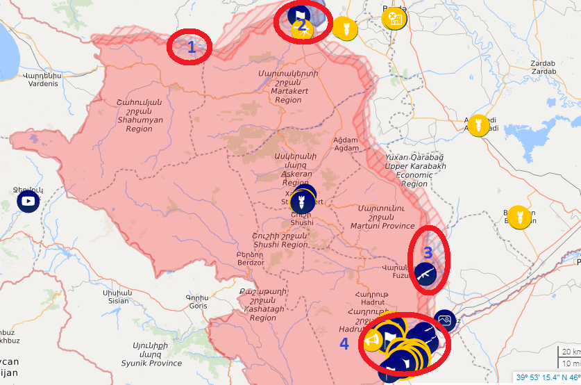 Οι δυνάμεις του Ναγκόρνο-Καραμπάχ αποσύρθηκαν από «ορισμένους τομείς του μετώπου»