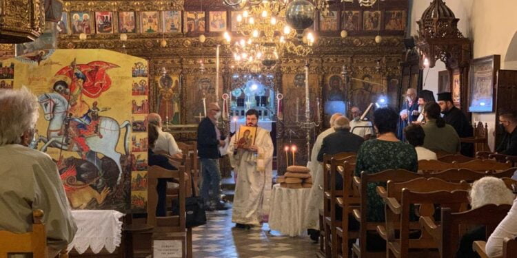 Οι κατεχόμενες ενορίες της Αρχιεπισκοπής Κύπρου εόρτασαν τον Άγιο Γεώργιο