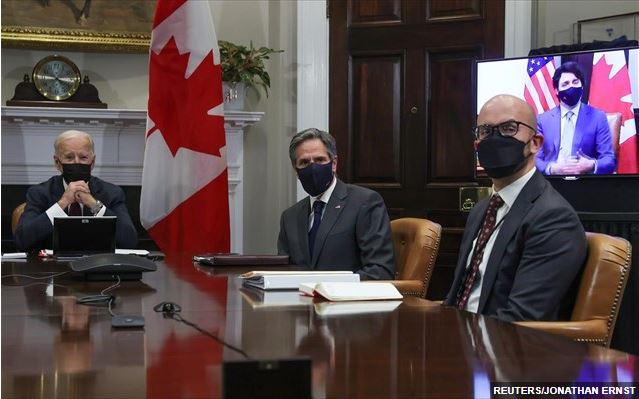 Πρώτη «συνάντηση» με ξένο ηγέτη για τον Μπάιντεν – Είδε τον πρωθυπουργό του Καναδά