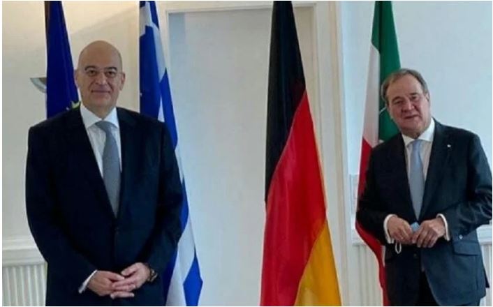 Ελληνοτουρκικά και Ανατ. Μεσόγειος στη συνάντηση Δένδια Πρωθυπουργού Β. Ρηνανίας Βεστφαλίας