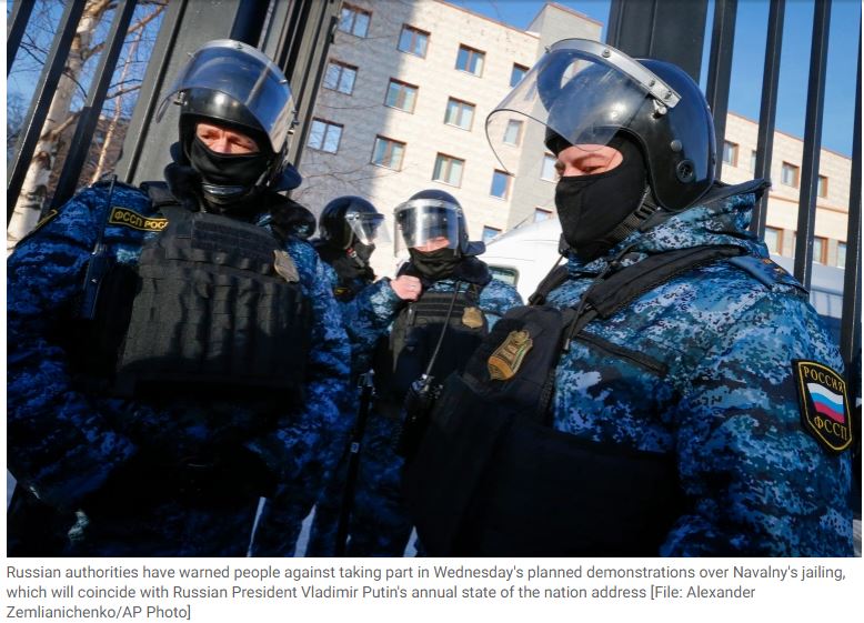 Οι ρωσικές αρχές δεν αφήνουν σε “χλωρό κλαρί” τους υποστηρικτές του Ναβάλνι