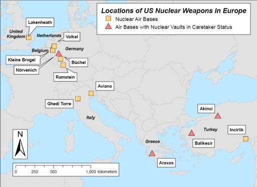 Διαρροή απόρρητων πληροφοριών για τα πυρηνικά των ΗΠΑ στην Ευρώπη