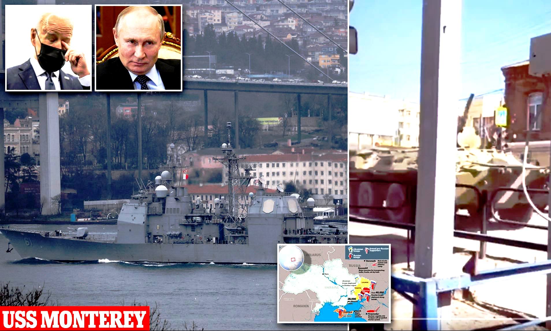 Ο Πούτιν προειδοποιεί κατά της συνεχιζόμενης συσσώρευσης πολεμικών πλοίων στη Μαύρη Θάλασσα Και της ένταξης της Ουκρανίας στο ΝΑΤΟ