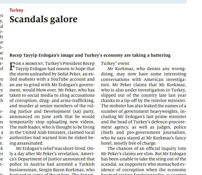 The Economist – O θρόνος του σουλτάνου Erdogan τρίζει: Μηδενική η αντοχή της οικονομίας και η ανοχή του λαού