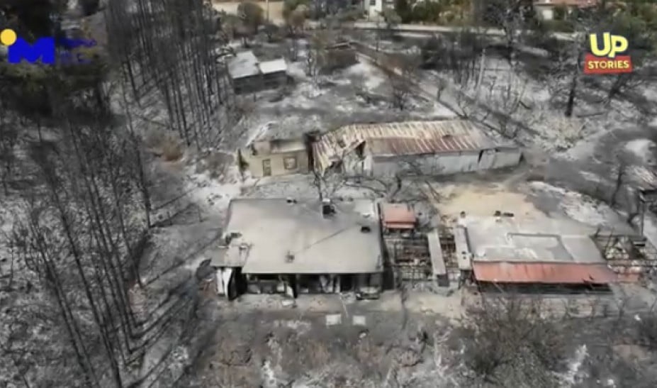 Βαρυμπόμπη: Η επόμενη ημέρα μίας ασύλληπτης καταστροφής – Συγκλονιστικό βίντεο από drone