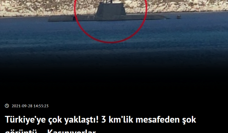 Είδαν το υποβρύχιο Παπανικολής και τρομοκρατήθηκαν! Δείτε τι γράφεται στον Τουρκικό Τύπο για την ανάδυση του στο Καστελόριζο